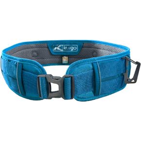 Kurgo Hands Free Dog Running Belt, Waist Belt, Coastal Blue