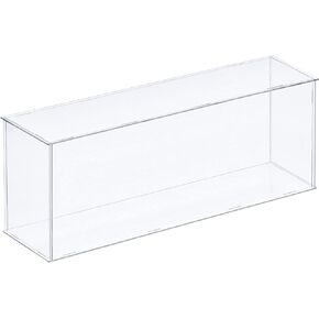 MECCANIXITY Acrylic Display Case Plastic Box Clear Assemble Dustproof Showcase 16x12.2x6.1 Inch for Collectibles Items