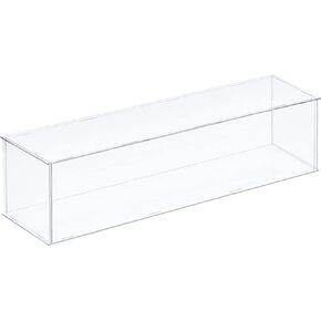 MECCANIXITY Acrylic Display Case Plastic Box Clear Assemble Dustproof Showcase 16x12.2x6.1 Inch for Collectibles Items