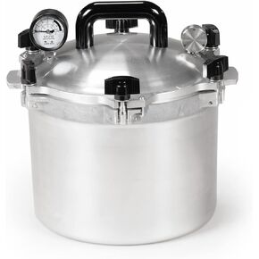 All American 1930: 10.5qt Pressure Cooker/Canner (The 910) - Exclusive Metal-to-Metal Sealing System - Easy to Open & Close - Suitable for Gas, Electric, or Flat Top Stoves - Made in the USA