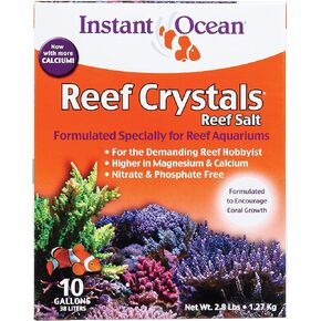 Instant Ocean Reef Crystals Reef Salt For 200 Gallons, Enriched Formulation For Aquariums, 25600 Fl Oz (Pack of 1)