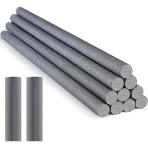 Kathfly 12 Pcs Floating Pool Noodles Foam Tube 1.5 x 35 Inches Floating Foam Tube Round Solid Foam Noodle for Kids Adults Floating Swimming Craft Project