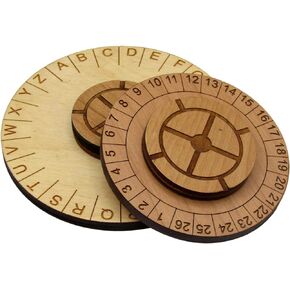 Hide and Seek Cipher Decoder Ring - Two Piece Escape Room Cipher Wheel