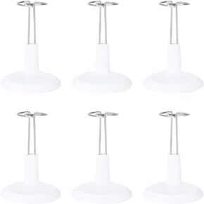 NUOBESTY 6pcs Doll Display Rack Toy Model Bracket Doll Storage Rack Portable Doll Stand