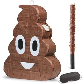 Poop Pinata Funny Pinata for Kids Birthday Party Fiestas Decorations Party Favors for Birthday Anniversary Celebration Decoration Theme Party Cinco de Mayo Fiesta Supplies