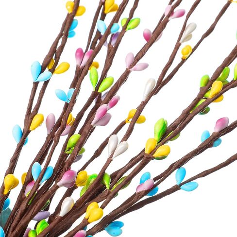 12 عبوة من عيد الفصح الزهري، عيد الفصح الاصطناعي، رذاذ التوت، عيد الفصح، رذاذ الزهور، إكليل التوت، الربيع، الأزهار، ينبع لعيد الفصح، تزيين المنزل، حرفة التزيين in Saudi Arabia
