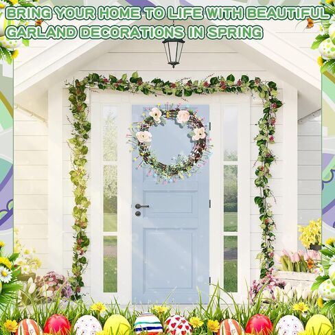 12 عبوة من عيد الفصح الزهري، عيد الفصح الاصطناعي، رذاذ التوت، عيد الفصح، رذاذ الزهور، إكليل التوت، الربيع، الأزهار، ينبع لعيد الفصح، تزيين المنزل، حرفة التزيين in Saudi Arabia