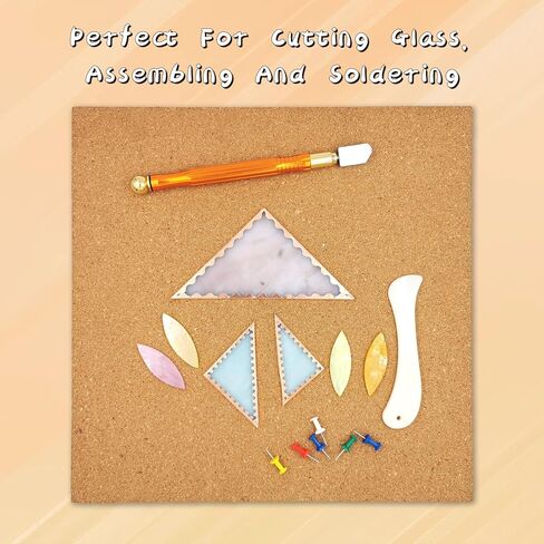 ARTIMUSES Stained Glass Supplies 12" X 12" Heat Resistant Stained Glass Work Surface,1/2" Thick (1Pack) in Saudi Arabia