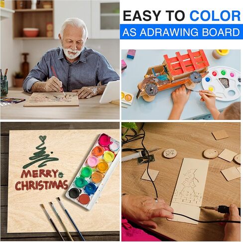 30 حزمة من أوراق خشب الزيزفون مقاس 12 بوصة × 12 بوصة × 1/8 بوصة، خشب الزيزفون 3 مم للقطع بالليزر، لوح خشب رقائقي رقيق غير مكتمل للحرف اليدوية، صناعة النماذج المعمارية بنفسك، نقش الخشب، منتج حرق الخشب. in Kuwait