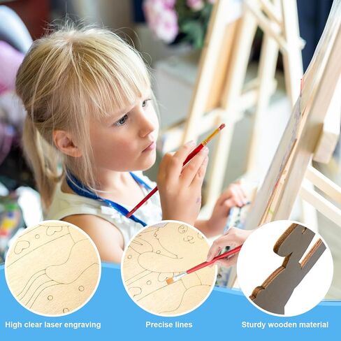COCHIE DIY 3D Fall Pumpkin Wood Crafts to Paint for Kids Adults, Paintable Unfinished Wooden Slices for Craft, Cutouts Ornaments for Painting Decorations (24 PCS) in Saudi Arabia