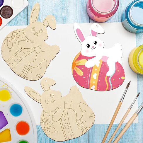 COCHIE DIY 3D Fall Pumpkin Wood Crafts to Paint for Kids Adults, Paintable Unfinished Wooden Slices for Craft, Cutouts Ornaments for Painting Decorations (24 PCS) in Saudi Arabia