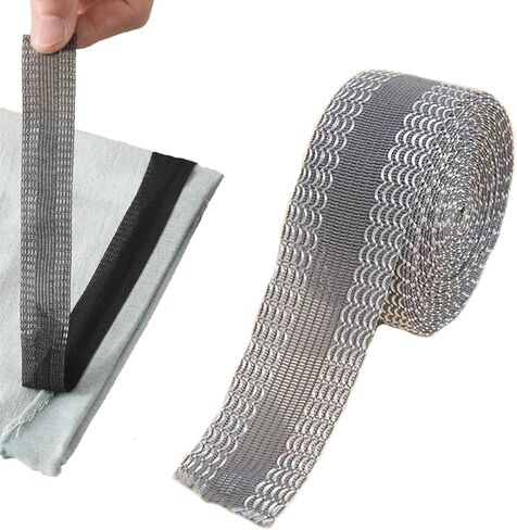 شرائط معدلة لحافة البنطلون، شريط حاشية فوري يمكن كيه، 5 متر/5.47 بوصة حافة البنطلون قصيرة ذاتية اللصق، شريط قماشي لحافة البنطلون 25 مم لبدلة البنطلون الجينز، ملحقات الخياطة DIY in Kuwait