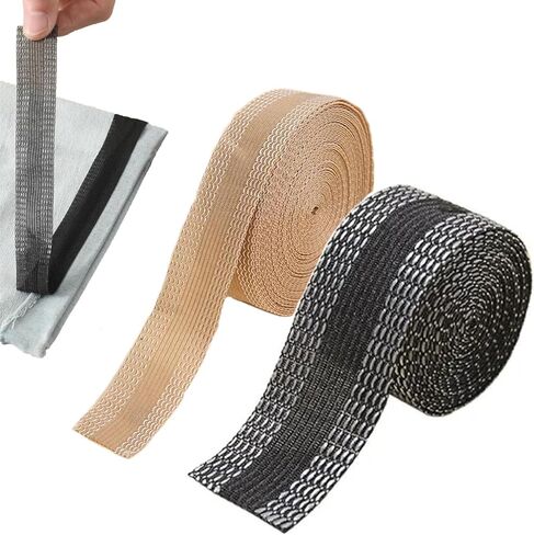 شرائط معدلة لحافة البنطلون، شريط حاشية فوري يمكن كيه، 5 متر/5.47 بوصة حافة البنطلون قصيرة ذاتية اللصق، شريط قماشي لحافة البنطلون 25 مم لبدلة البنطلون الجينز، ملحقات الخياطة DIY in Kuwait