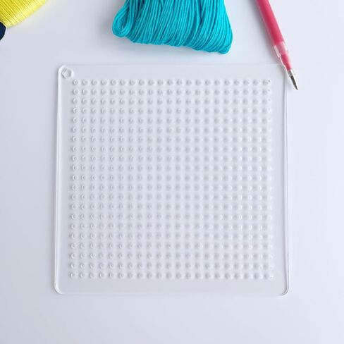 استنسل ساشيكو أكريليك، استنسل ساشيكو بنمط مستقيم ومربع لخياطة اللحف اليدوية والتطريز (مربع 0.5 سم) in Saudi Arabia
