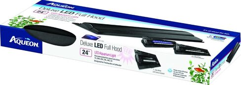 Aqueon Deluxe شفاط LED كامل - أسود - 24 بوصة in Saudi Arabia
