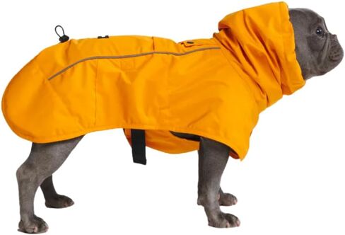 Spark Paws Dog Raincoat, Waterproof Windproof Rain Jacket, for Small Medium Large Extra Large Dogs, Reflective Breathable Full-Body Coverage Dry Suit - Sea Pink, 3XL in Kuwait