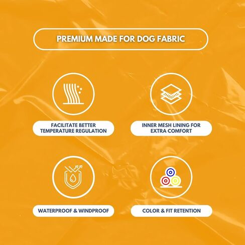 Spark Paws Dog Raincoat, Waterproof Windproof Rain Jacket, for Small Medium Large Extra Large Dogs, Reflective Breathable Full-Body Coverage Dry Suit - Sea Pink, 3XL in Kuwait