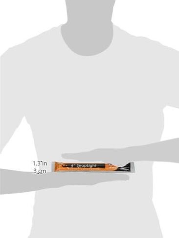 Cyalume 9-00741 عصا ضوئية سناب، 6 بوصة، أحمر/أبيض/أزرق/أخضر/أصفر/برتقالي (عبوة من 12 قطعة) in Kuwait