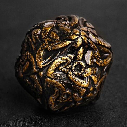 KakapopoTCG Endless Dice Life Counter D20 Dice Spindown Solid Metal Extra Large Extra Heavy for MTG Magic The Gathering EDH Commander Metal Counter Countdown in Kuwait