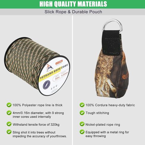 WMLBK Tree Climbing Gear Set, Tree Climbing Spikes Kit Adjustable Climbing Spurs Tool Leather arborist tree climbing Set With Protection Belt & Flipline for Climbing Hunting Rescue Logging Observation in Kuwait