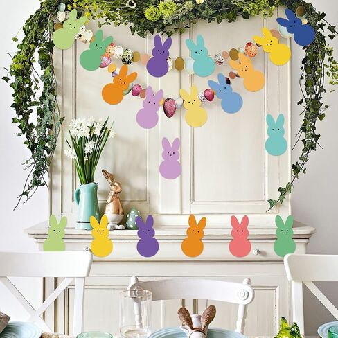 60 PCS Easter Bunny Cutouts for Bulletin Board Decoration, Colorful Easter Rabbits Paper Cut-Outs for Kids Easter Spring DIY Crafts Party Home School Classroom Bulletin Board Decor in Saudi Arabia