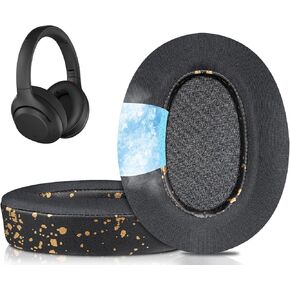 SOULWIT Cooling Gel Ear Pads Cushions for Sony WH-XB900N/WH-CH710N(WHCH710N WHCH710 CH710)/WH-CH720N(WHCH720 CH720)/WH-RF400(WHRF400)/MDR-RF895RK, Ear Pads Cushions with Noise Isolation Foam - Black
