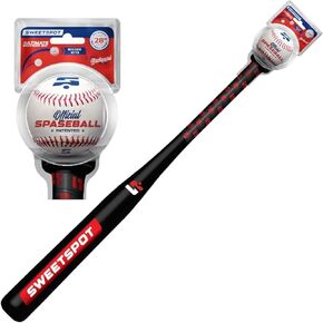 SweetSpot Plastic Bat and Ball Combo Set | 32" Length | Backyard Baseball Set for Youth, Kids, Teens, and Adults