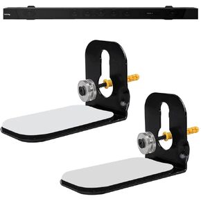 Suixing Universal Wall Mount with Hardware Kit Sound Bar Mounts Mounting Bracket Compatible Most of Soundtouch/Soundbars Home Theater System Wall Mount Brackets-Black
