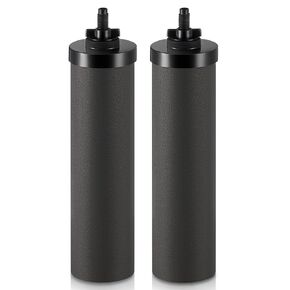 CO-Z Gravity-Fed Water Filter System, 2.25 gal UV Countertop Water Filtration System, Stainless Steel Water Purifier with 2 Carbon Filters, Water Level Spigot, Chamber Stand, NSF/ANSI 42 Certification