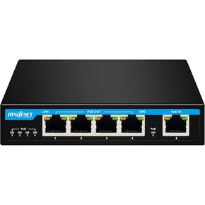 موسع جيجابت بي او اي 8 منافذ 1 منفذ PoE IEEE802.3BT 90 واط، 7 منافذ PoE IEEE802.3at/af، التوصيل والتشغيل، يدعم التثبيت على الحائط in Kuwait