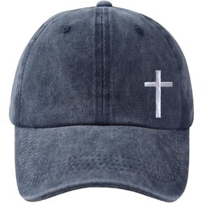 HHNLB Jesus Hats for Men Women, Adjustable Embroidered Cotton Christian Redeemed Baseball Cap