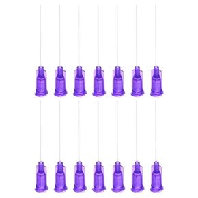 uxcell 50 Pcs 16G Plastic Dispensing Needles with Luer Lock, 1.5" PTFE Needle Tube PP Heat-Resistant Plastic Blunt Tip for Liquid Glue Gun, Grey