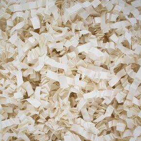 MagicWater Supply Crinkle Cut Paper Shred Filler (4 oz) for Gift Wrapping & Basket Filling, For Birthday - Light Ivory in Saudi Arabia