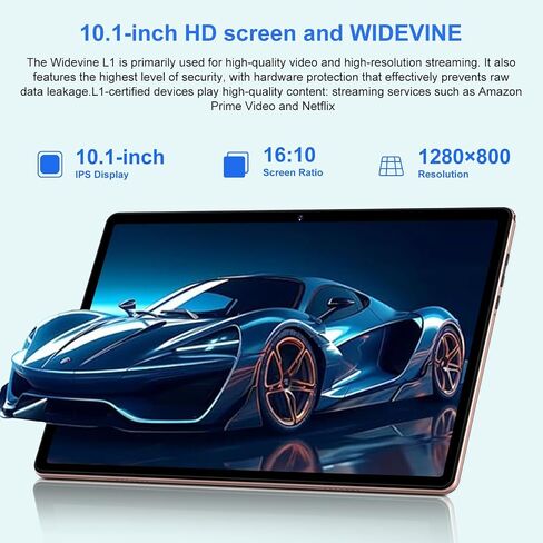 تابلت Android 14، 128 جيجا+20 جيجا/1 تيرابايت قابل للتوسيع، 10.1 بوصة مع واي فاي 6، ثماني النواة، بلوتوث 5.0، كاميرا مزدوجة 5 ميجابكسل + 8 ميجابكسل، أحدث جهاز لوحي لعام 2024 مع ماوس لوحة مفاتيح - فضي in Saudi Arabia