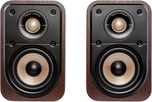 Polk Signature Elite ES10 Surround Loudspeaker - Hi-Res Audio Certified, Dolby Atmos & DTS:X Compatible, 1" Tweeter & 4" Woofer, Power Port Technology for Effortless Bass (Pair, Elegant White-Washed) in Saudi Arabia