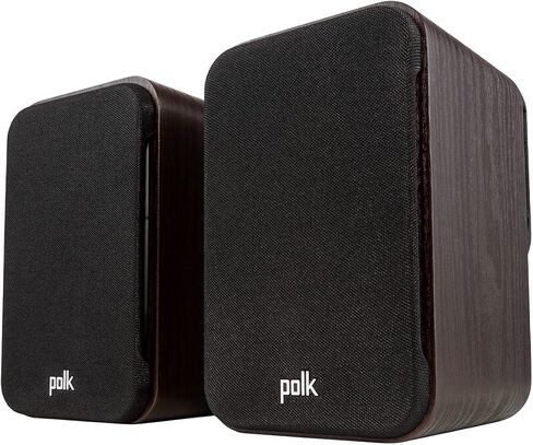Polk Signature Elite ES10 Surround Loudspeaker - Hi-Res Audio Certified, Dolby Atmos & DTS:X Compatible, 1" Tweeter & 4" Woofer, Power Port Technology for Effortless Bass (Pair, Elegant White-Washed) in Saudi Arabia