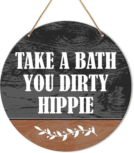 Bathroom Sign Wall Decor, Guest Bathroom Hanging Sign Decor Farmhouse Wall Decoration Inspirational Wood Sign for Toilet, Powder Room, Housewarming Gifts for Woman Man, Wash Your Worries Away in Saudi Arabia