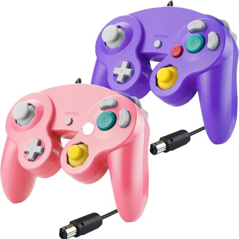 Luklihe Gamecube Controller,ngc wired game controllerfor Compatible with Nintendo Wii Black in Saudi Arabia