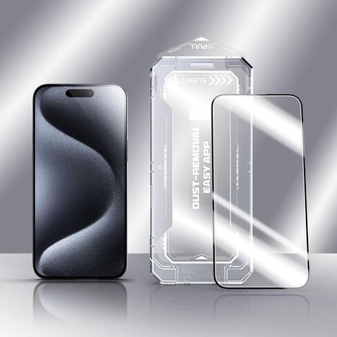 واقي شاشة SCREENGUARD لهاتف iPhone 13/14 و13 Pro، زجاج مقسى 9H، شفاف عالي الدقة 6.1 بوصة، سهل التركيب in Saudi Arabia
