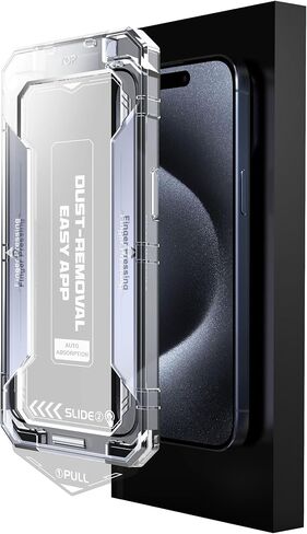 واقي شاشة SCREENGUARD لهاتف iPhone 13/14 و13 Pro، زجاج مقسى 9H، شفاف عالي الدقة 6.1 بوصة، سهل التركيب in Saudi Arabia