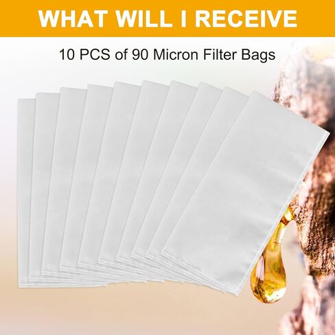 Rosin Bags Filter Bags - 2 x 4.5 inches 37 Micron Rosin Press Bags Screen Bag Sturdy Stitches Not Easy to Blowout 10 Pack in Kuwait