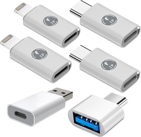 USB C to USB 3.0 Adapter,USB C Female to Lightning Male,Lightning to USB C Male,Support PD Fast Charging,Compatible with iPhone,Galaxy,with Anti-Loss Device and Backpack Buckle (4Pack) in Saudi Arabia