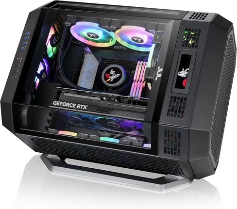 طقم لوحة LCD من سلسلة Thermaltake Tower 200 Bumblebee، شاشة LCD مقاس 3.9 بوصة، مدعومة ببرنامج Tt RGB Plus 2.0، AC-067-OO4NAN-A1، ضمان لمدة 3 سنوات in Saudi Arabia