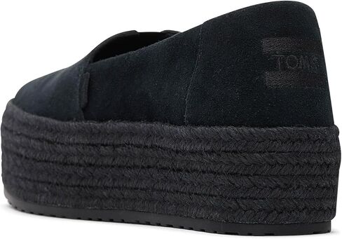 TOMS Womens Valencia Denim Plaform Espadrille Flats Casual - Blue - Size 9 B in Saudi Arabia