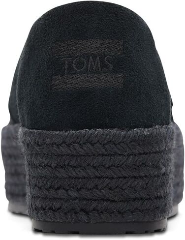 TOMS Womens Valencia Denim Plaform Espadrille Flats Casual - Blue - Size 9 B in Saudi Arabia