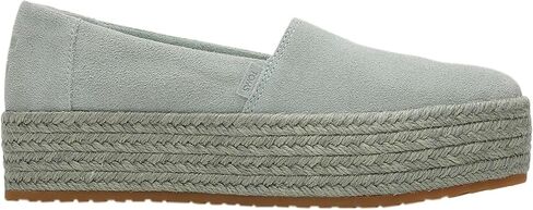 TOMS Womens Valencia Denim Plaform Espadrille Flats Casual - Blue - Size 9 B in Saudi Arabia