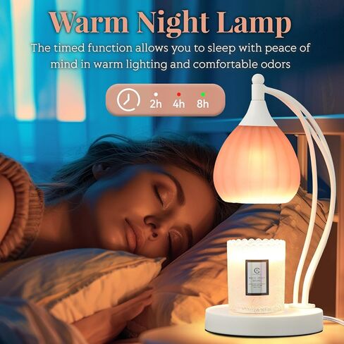 Candle Warmer Lamp, Electric Candle Warmer with Timer Dimmer - Candle Lamp Warmer for Scented Jar Candles - Candle Melter Lamp for Housewarming Gifts New Home Decor (Light Green) in Saudi Arabia