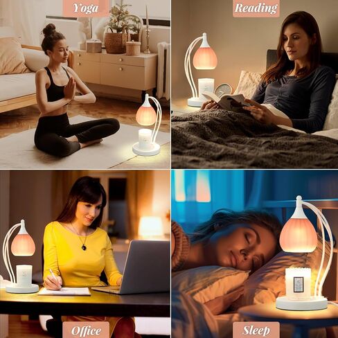 Candle Warmer Lamp, Electric Candle Warmer with Timer Dimmer - Candle Lamp Warmer for Scented Jar Candles - Candle Melter Lamp for Housewarming Gifts New Home Decor (Light Green) in Saudi Arabia