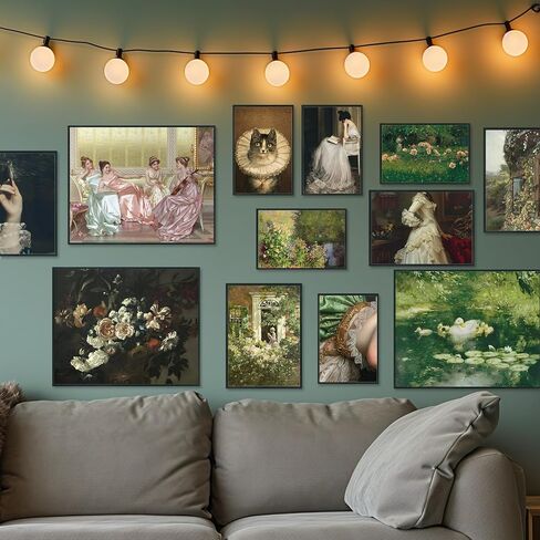 KINYEYE 12PCS Pastel Pink Conquette Eclectic Posters, Pink Posters for Coquette Wall Decor, Coquette Teen Room Decor for Girls | Unframed in Saudi Arabia