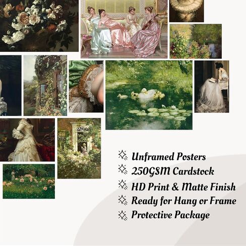 KINYEYE 12PCS Pastel Pink Conquette Eclectic Posters, Pink Posters for Coquette Wall Decor, Coquette Teen Room Decor for Girls | Unframed in Saudi Arabia